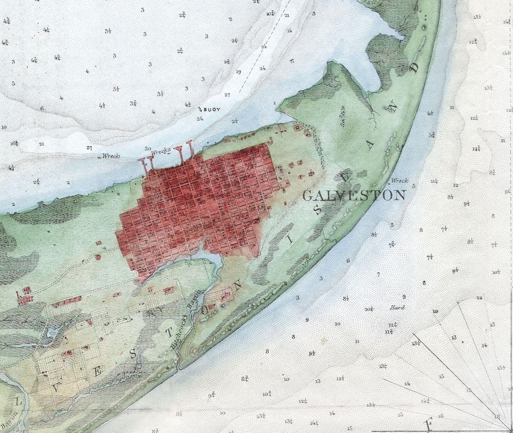 1853_U.S.C.S._Map_of_Galveston_City_and_Harbor,_Texas_Detail