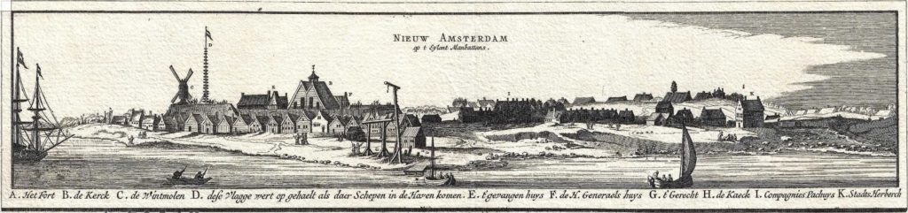New Amsterdam 1660 Detail